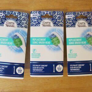 GURU NANDA PHILIPS SONICARE TOOTHBRUSH REPLACEMENT HEAD 3 Pack